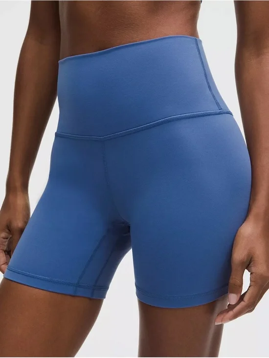 Lululemon Two-Piece Slate Blue Active Set - Sports Bra & Align Shorts - Picture 4 of 7